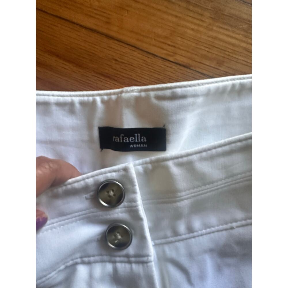 Rafaella Form + Function White Stretch Career Pan… - image 3